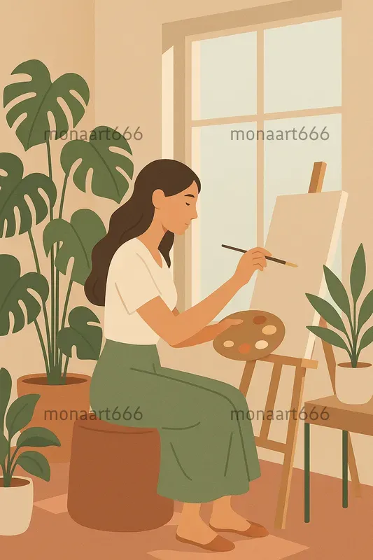 Pastel Serenity Lifestyle Art