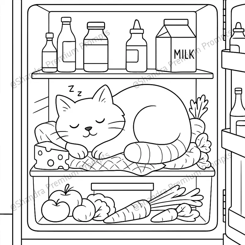 Cats Cozy Moments Coloring Book Pages