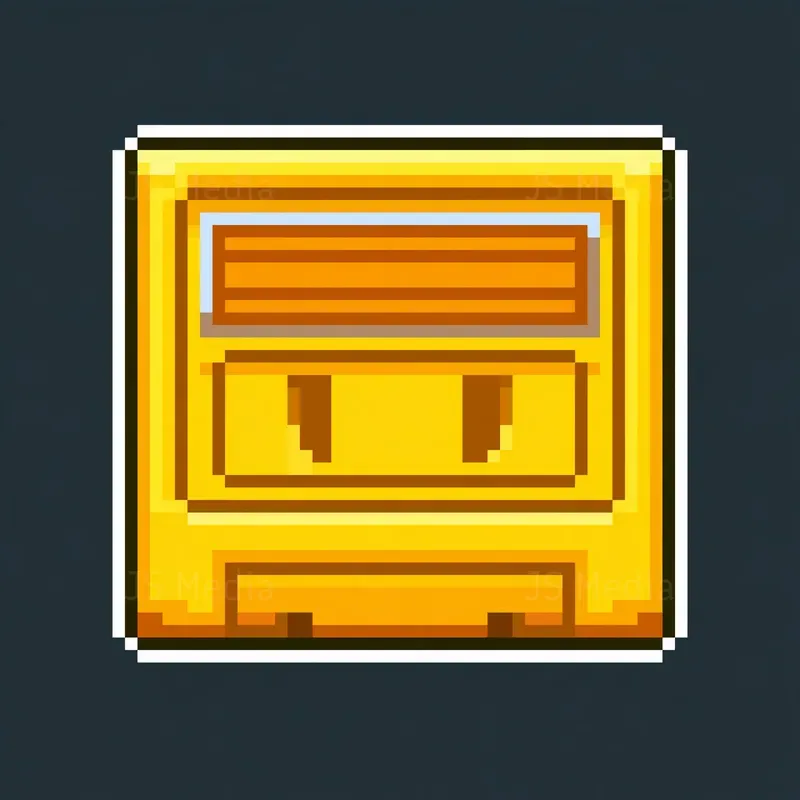 16bit Pixel Art Game Retro Icons
