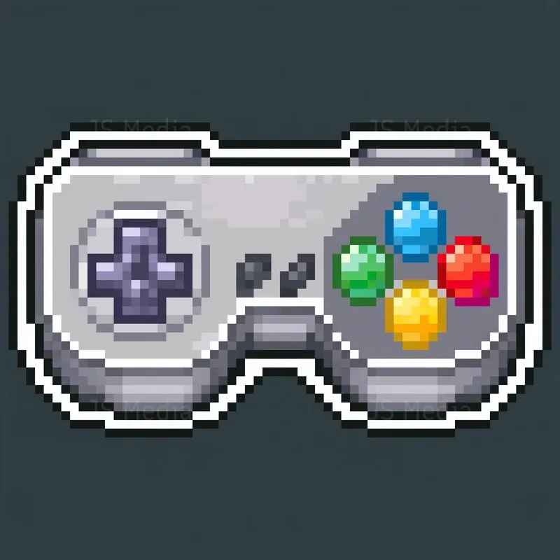 16bit Pixel Art Game Retro Icons