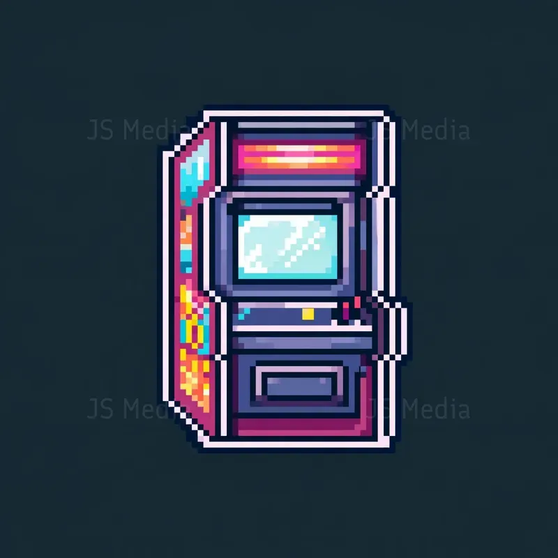 16bit Pixel Art Game Retro Icons