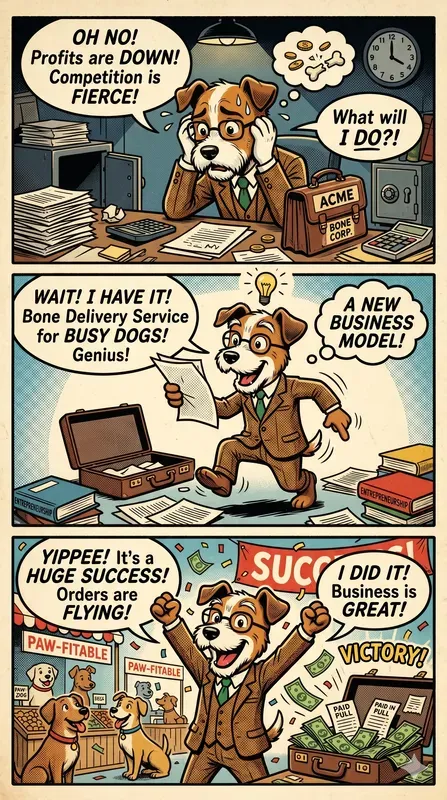 Retro Cartoon Marketing Storytelling