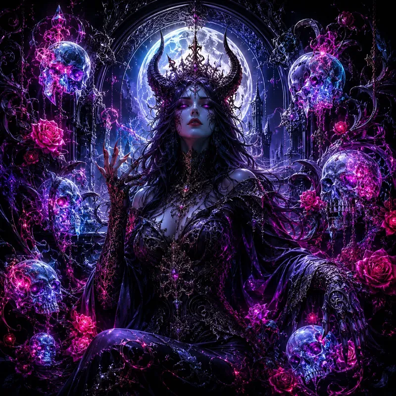 Dark Fantasy Neon Surrealisms