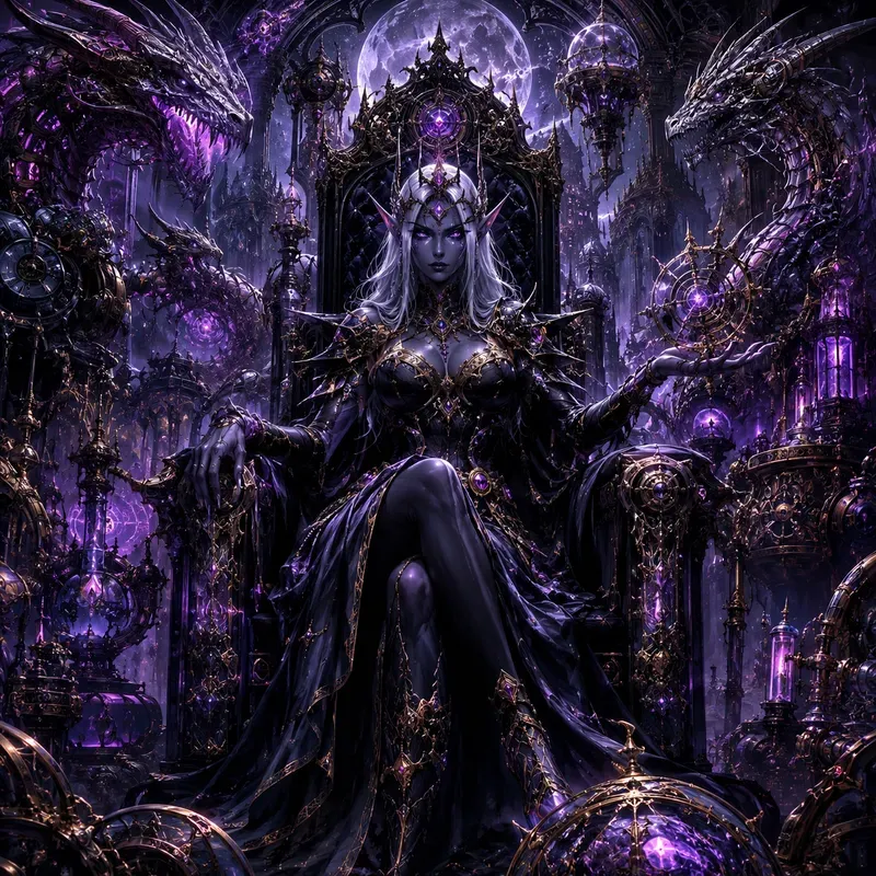 Dark Fantasy Neon Surrealisms