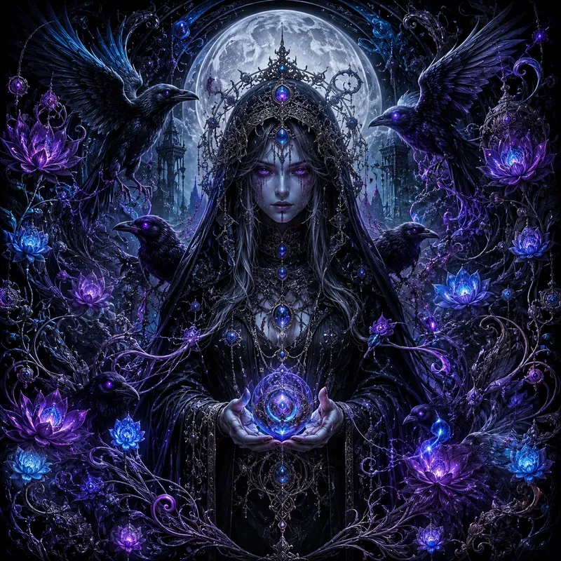 Dark Fantasy Neon Surrealisms