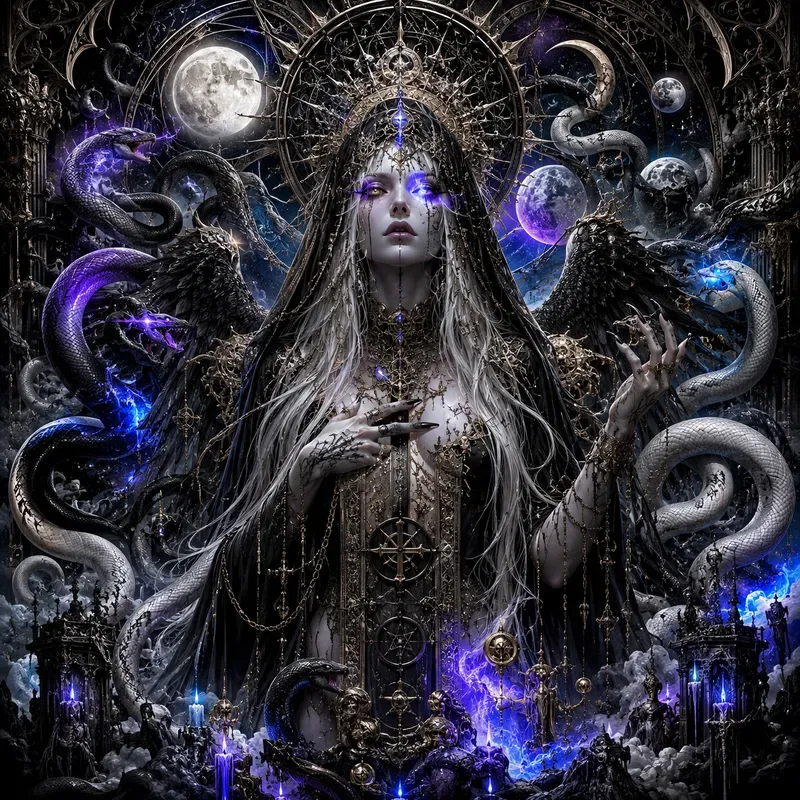 Dark Fantasy Neon Surrealisms