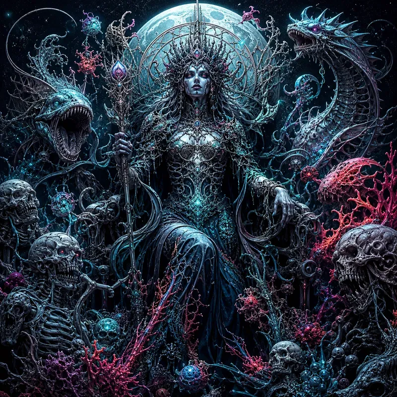 Dark Fantasy Neon Surrealisms