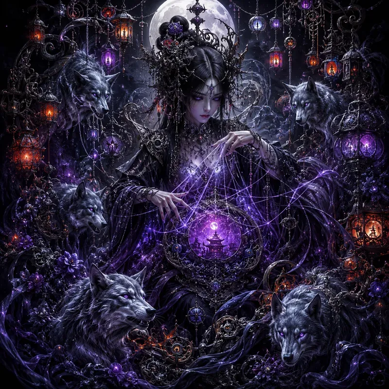 Dark Fantasy Neon Surrealisms