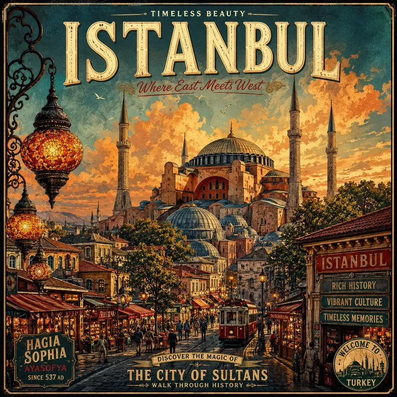 Vintage Cityscape Travel Posters