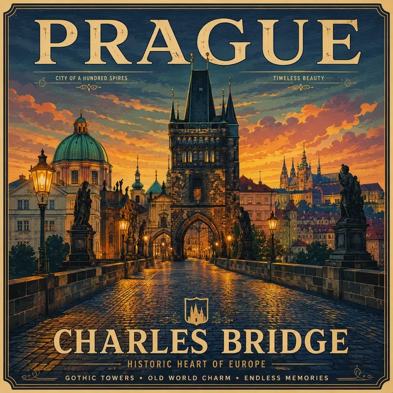 Vintage Cityscape Travel Posters