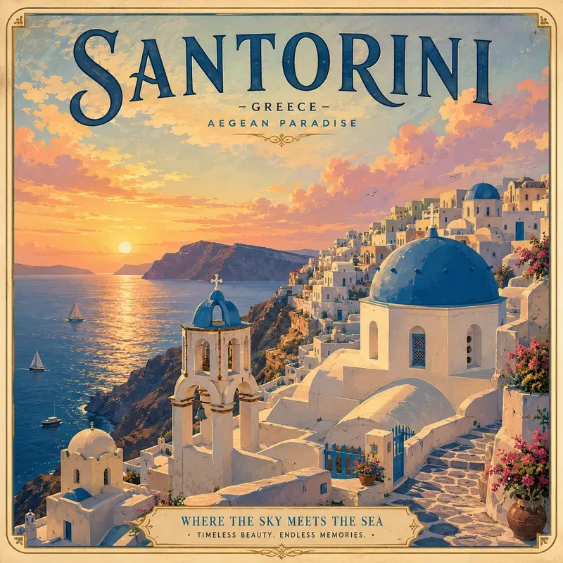 Vintage Cityscape Travel Posters