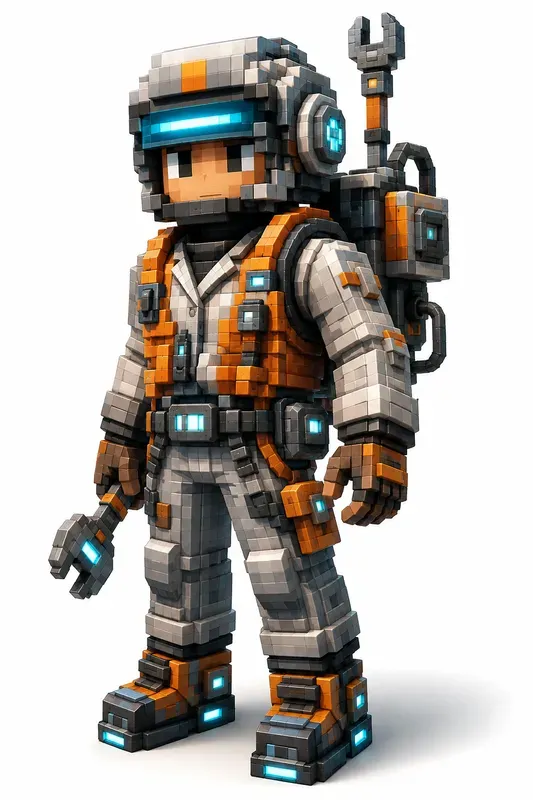 Premium Voxel Character Creator Blockies