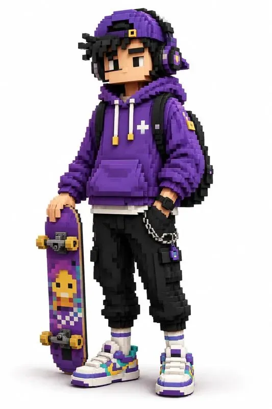 Premium Voxel Character Creator Blockies