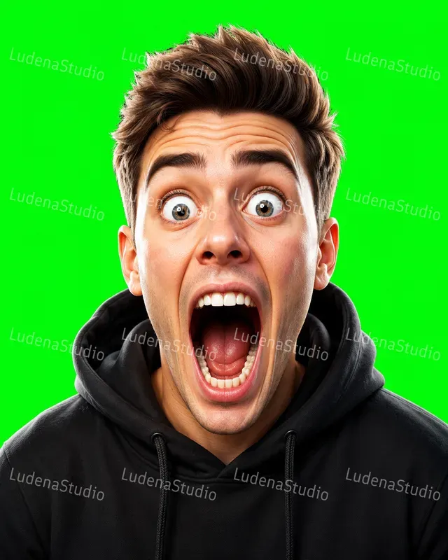 3D Clickbait Reaction Faces