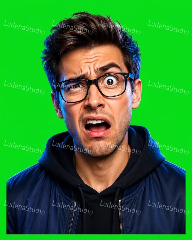 3D Clickbait Reaction Faces