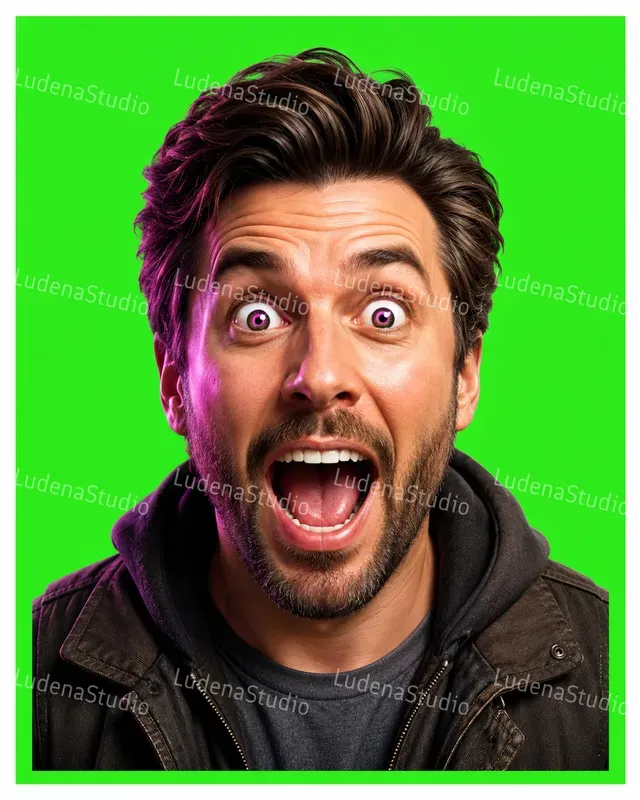 3D Clickbait Reaction Faces