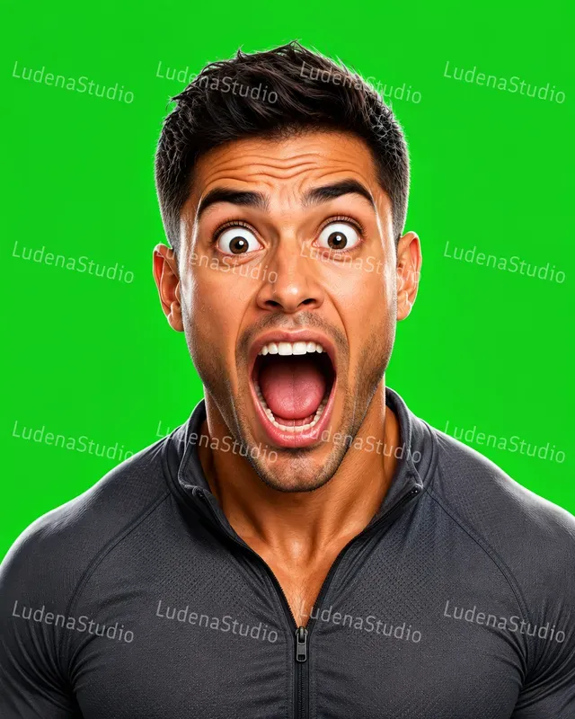 3D Clickbait Reaction Faces