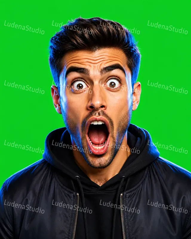 3D Clickbait Reaction Faces