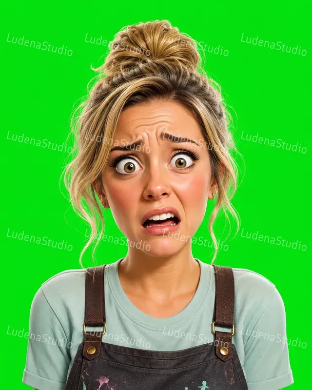 3D Clickbait Reaction Faces