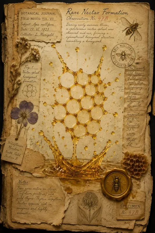 Honey Nectar Splash Junk Journal Pages