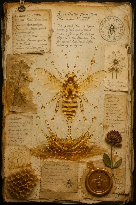 Honey Nectar Splash Junk Journal Pages