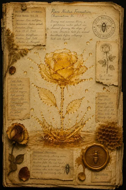 Honey Nectar Splash Junk Journal Pages
