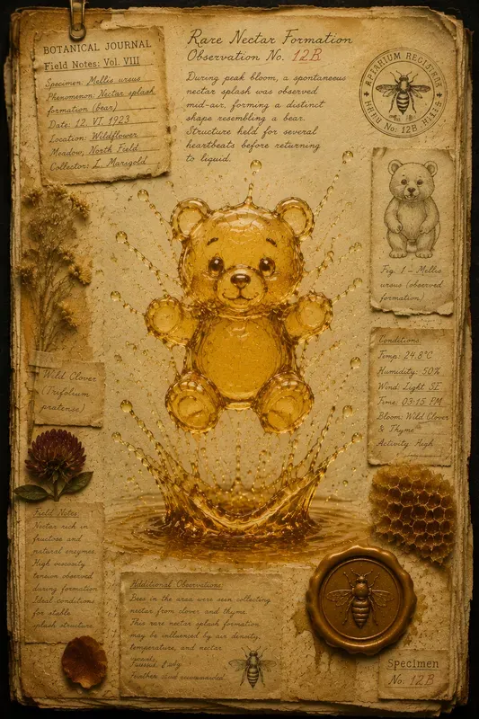 Honey Nectar Splash Junk Journal Pages