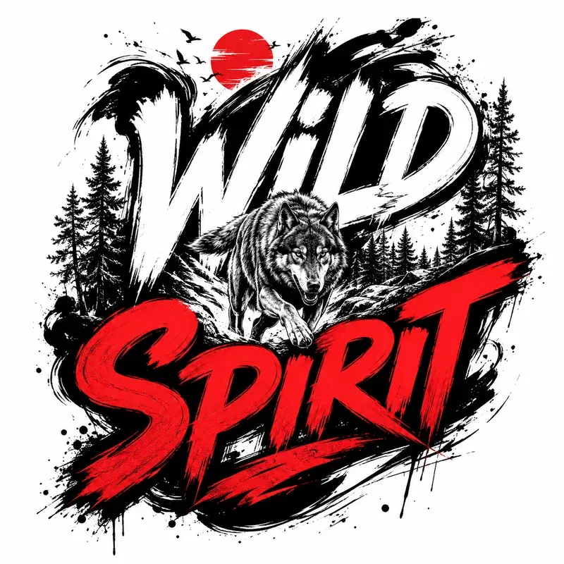Bold Brush Typography Tees
