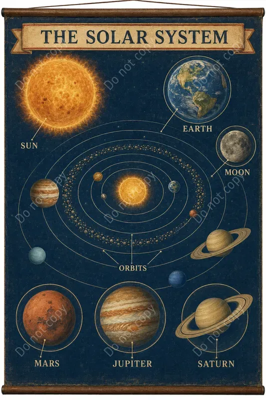 Vintage Classroom Chart Posters