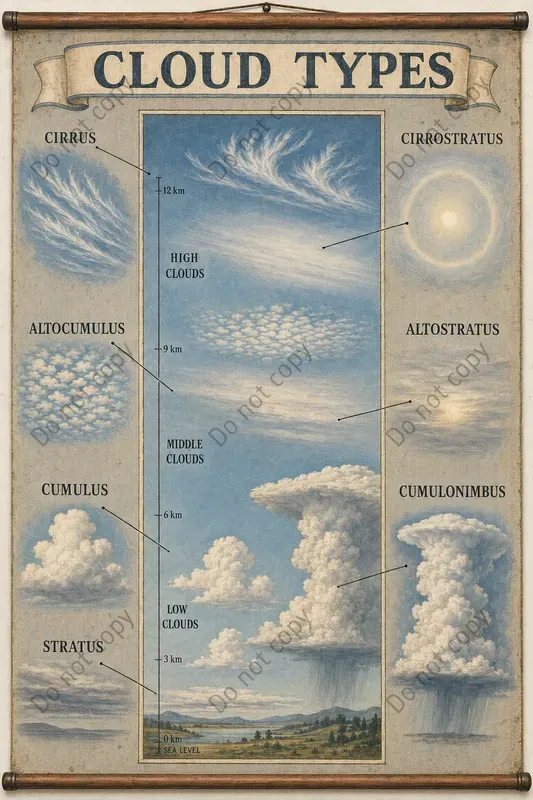 Vintage Classroom Chart Posters
