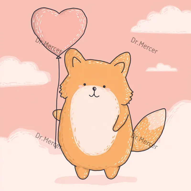 Cute Valentine Animals Illustrations