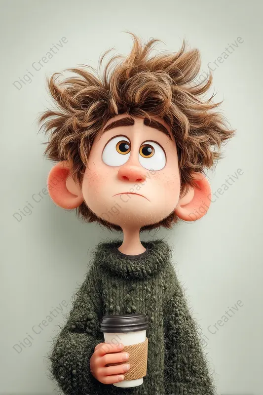 Charming Pixarstyle Character Portraits