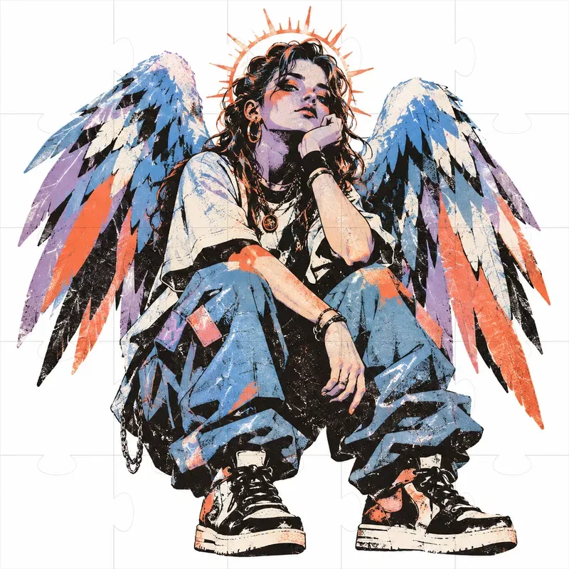 Grainy Urban Angel Icons