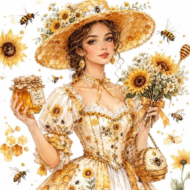 Vintage Watercolor Fashion Sets