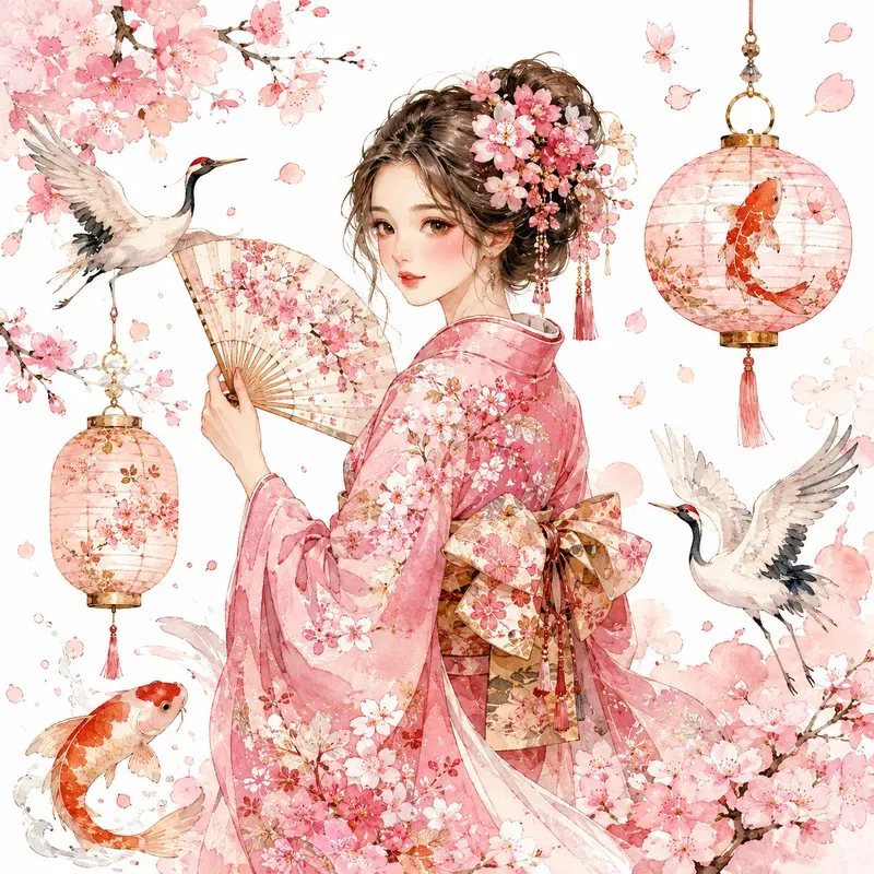 Vintage Watercolor Fashion Sets