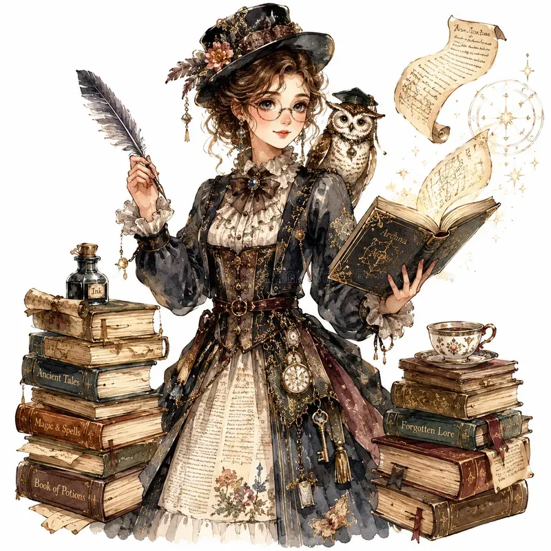 Vintage Watercolor Fashion Sets