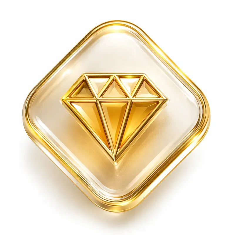 Luxury 3D Glass Gold Icon Generator