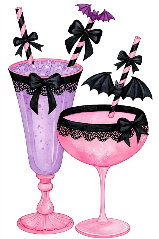 Bows After Midnight Halloween Cliparts