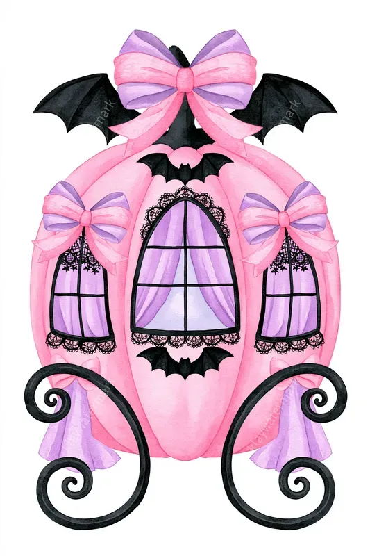 Bows After Midnight Halloween Cliparts