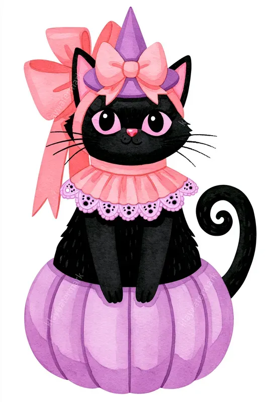 Bows After Midnight Halloween Cliparts