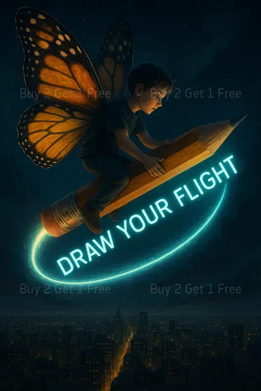 Whimsical Motivation Worlds Posters
