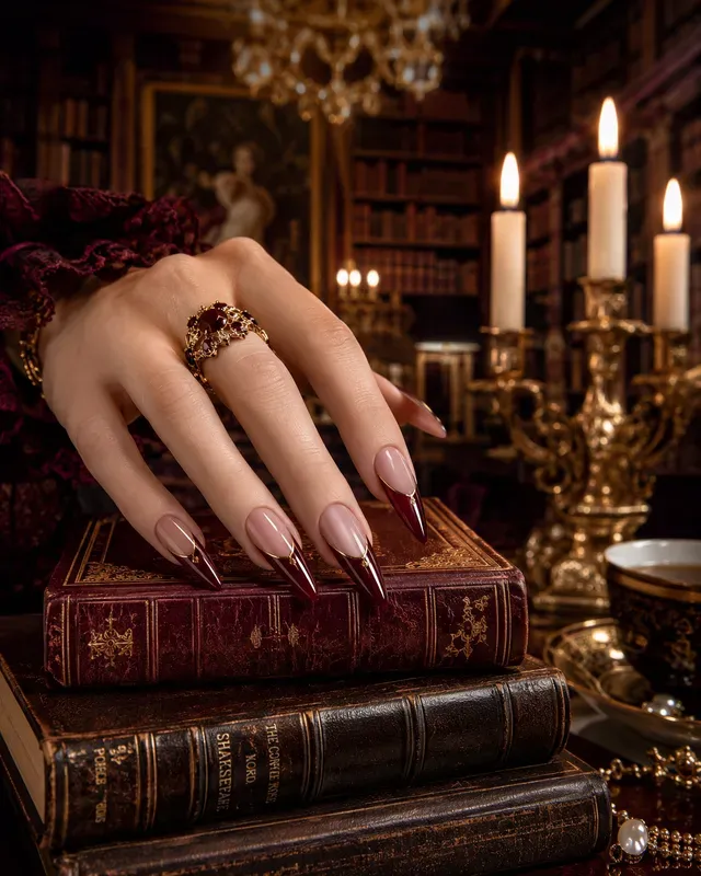 Luxury Burgundy Nail Designs