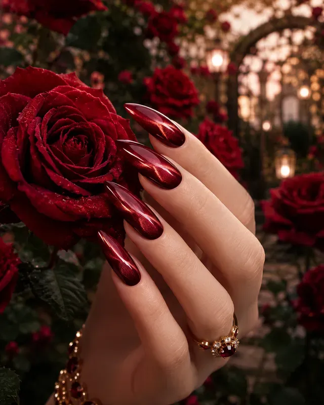 Luxury Burgundy Nail Designs