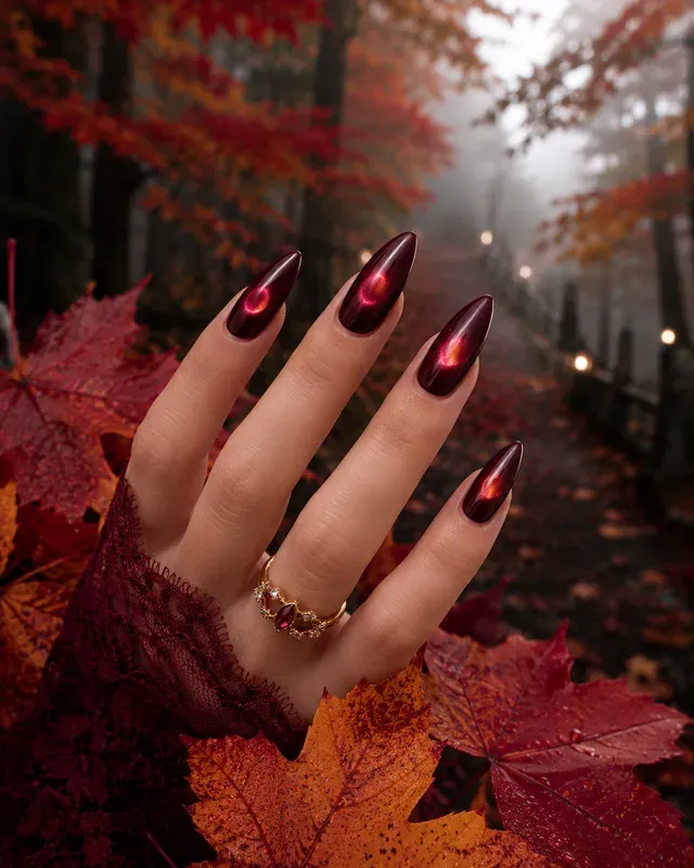 Luxury Burgundy Nail Designs