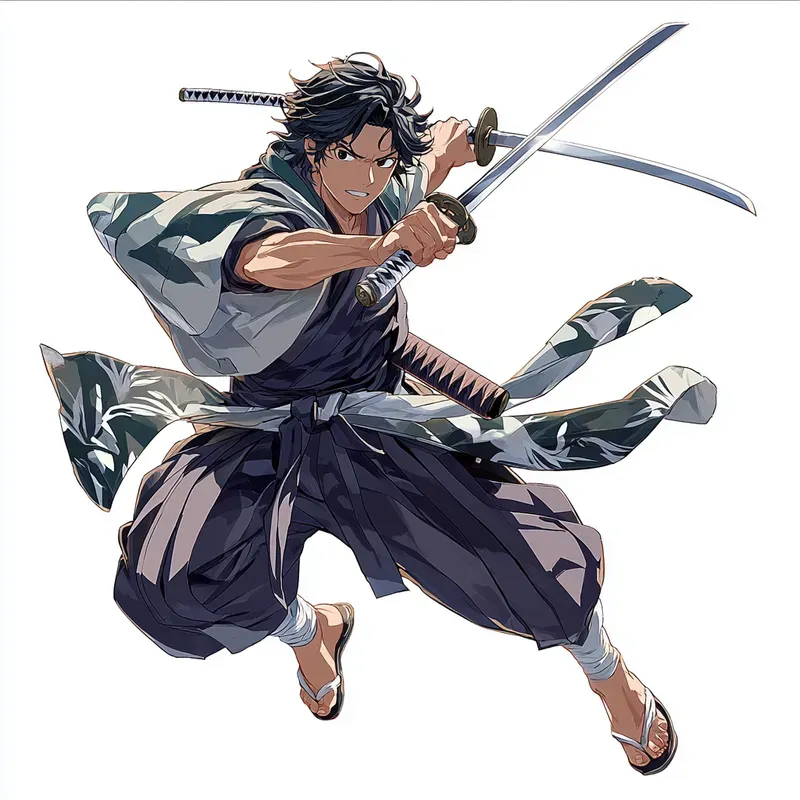 Dynamic Anime Character Poses
