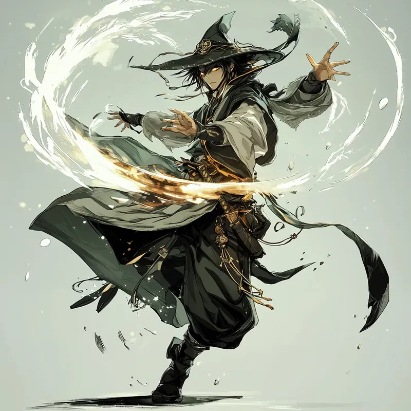 Dynamic Anime Character Poses