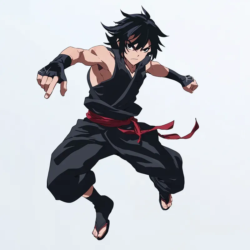 Dynamic Anime Character Poses