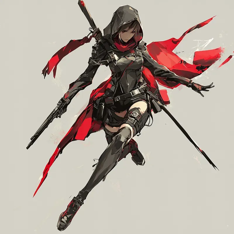 Dynamic Anime Character Poses