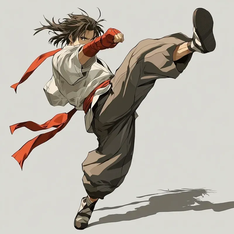 Dynamic Anime Character Poses