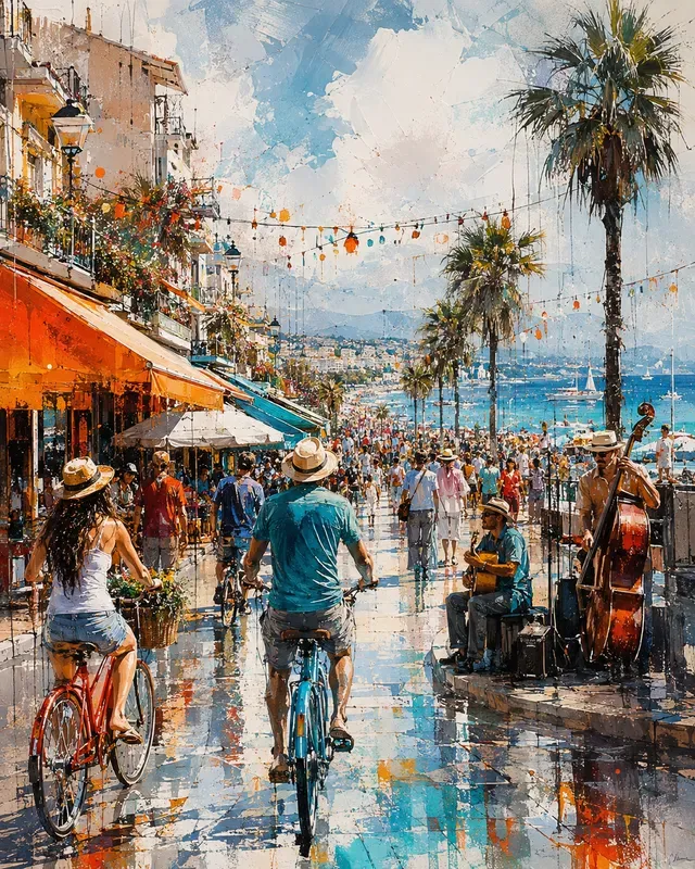 Expressive Urban Paintscape Posters